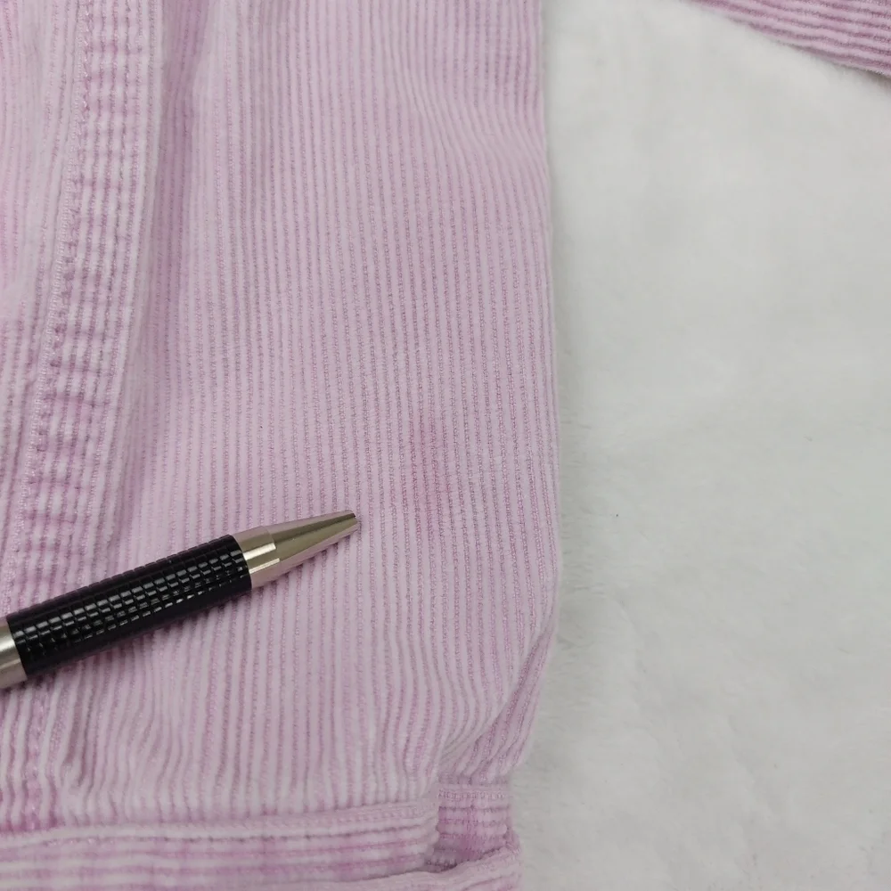 OSHKOSH GIRLS LIGHT PURPLE LAVENDER CORDUROY BUTTON FRONT JACKET SIZE 4/4T